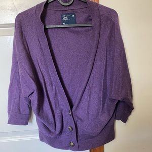 Slouchy half sleeve cardigan